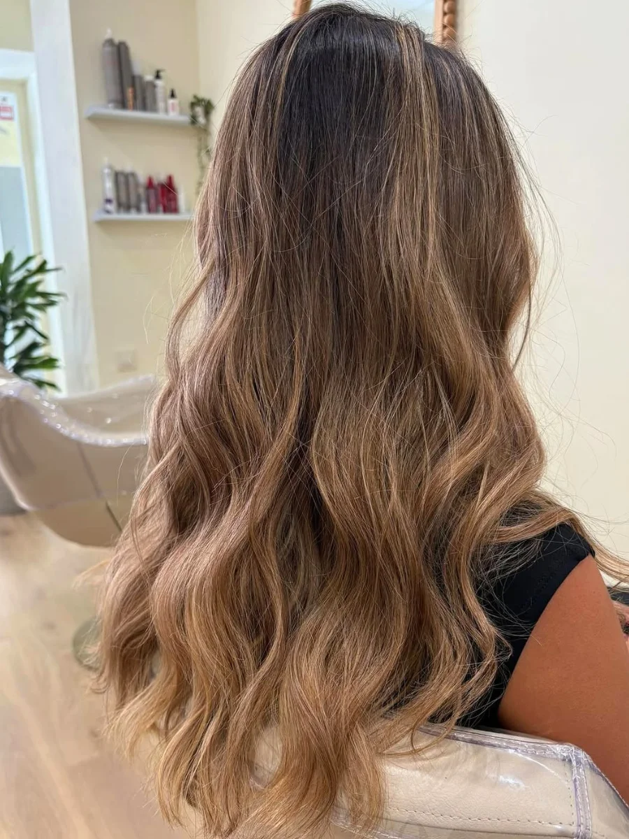 Mechas balayage realizadas en Durga